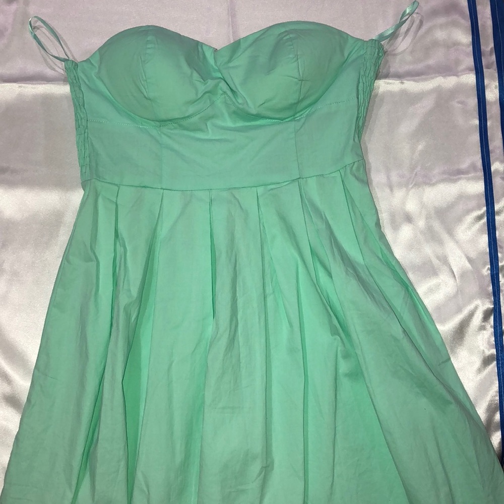 Mint green dress